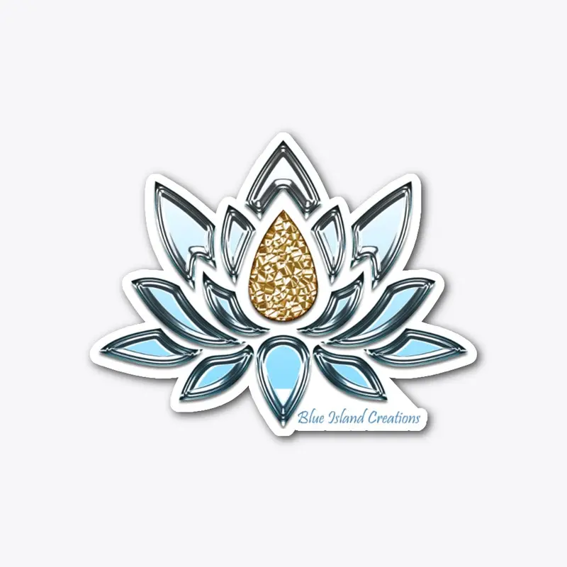 Chrome Blue Lotus Flower Collection